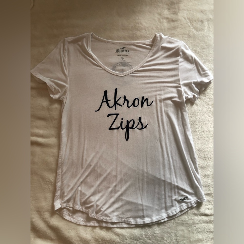 Akron Zips custom soccer on Hollister tee SZ XS